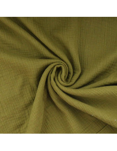 Tessuto doppia garza di cotone - Bronzo