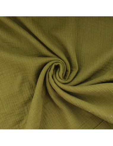 Tessuto doppia garza di cotone - Bronzo