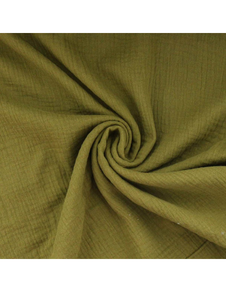 Tessuto doppia garza di cotone - Bronzo