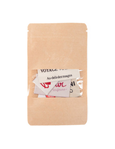 Set di 5 etichette tessute - Assortimento Wanderlust