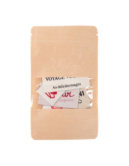 Set di 5 etichette tessute - Assortimento Wanderlust