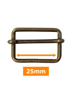 Fibbia scorrevole - Bronzo 25 mm