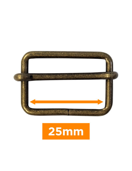 Fibbia scorrevole - Bronzo 25 mm