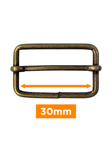 Fibbia scorrevole - Bronzo 30 mm