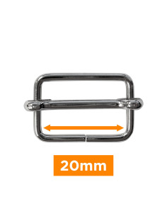 Fibbia scorrevole - Argento 20 mm