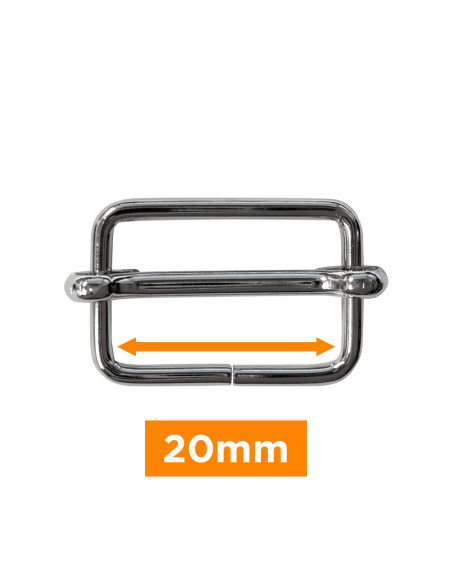 Fibbia scorrevole - Argento 20 mm