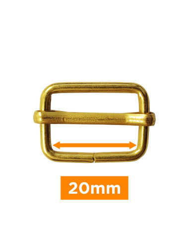 Fibbia scorrevole - Oro 20 mm