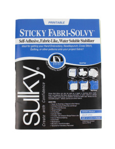 Set di 12 fogli di stabilizzatore Sulky Sticky Fabri Solvy