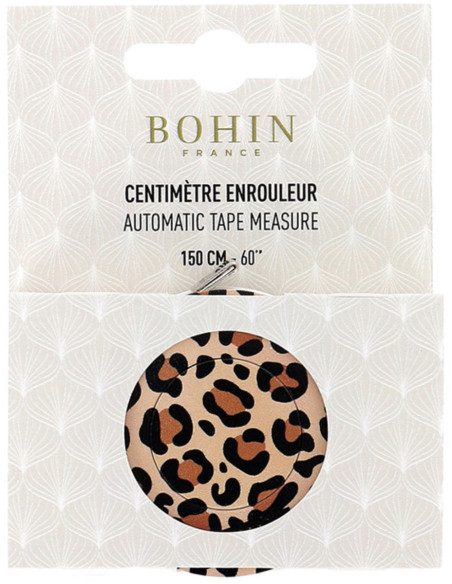 Metro a nastro avvolgibile 150 cm Leopardo Bohin