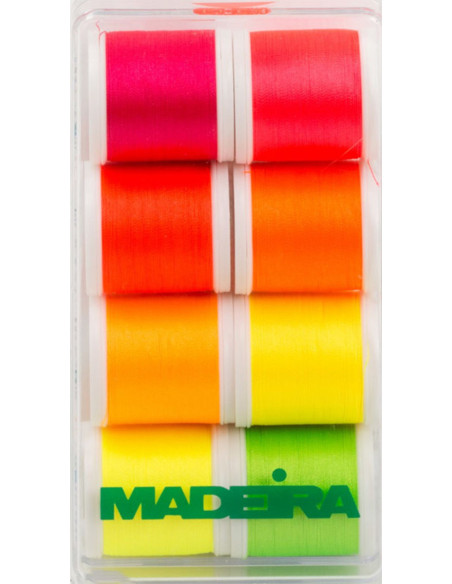 Mini scatola di fili da ricamo Polyneon Neon Madeira