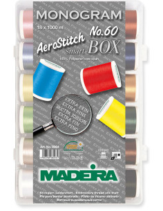 Valigia di fili da ricamo SmartBox Monogram AeroStitch Madeira