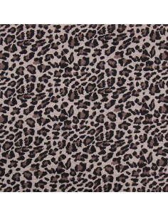 Tessuto doppia garza stampato - Selvaggio beige 2