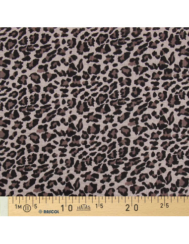 Tessuto doppia garza stampato - Selvaggio beige