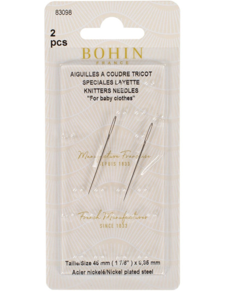 Aghi per lana speciale layette Bohin