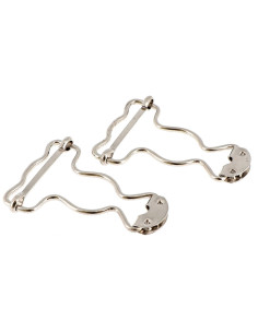 Fermagli speciali per salopette 25 mm argento Bohin 2