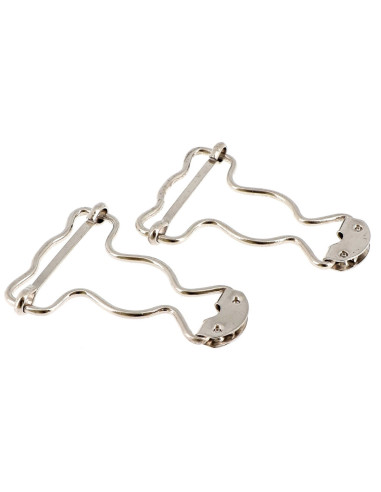 Fermagli speciali per salopette 25 mm argento Bohin
