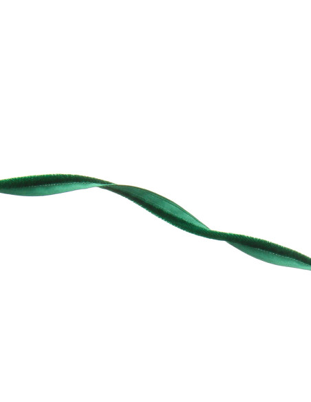 Bordino per abbigliamento in velluto - Verde