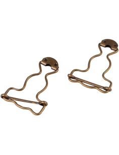 Fermagli speciali per salopette 25 mm bronzo Bohin 2