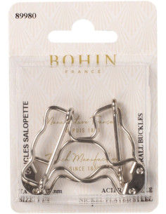 Fibbia speciale per salopette 32 mm argento Bohin