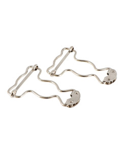 Fibbia speciale per salopette 32 mm argento Bohin 2