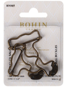 Fibbia speciale per salopette 32 mm bronzo Bohin