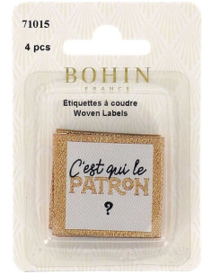 Set di 4 etichette da cucire - Chi è il capo 2