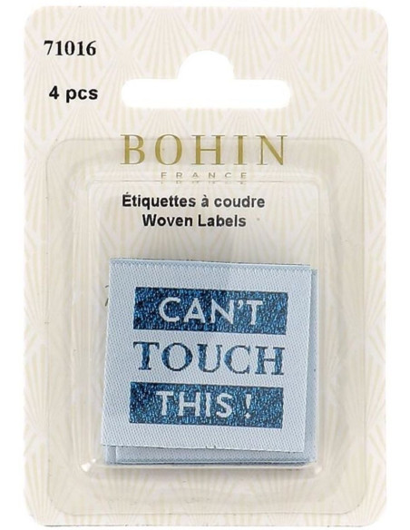 Set di 4 etichette da cucire - Non toccare!
