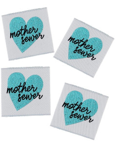 Set di 4 etichette da cucire - Mother sewer