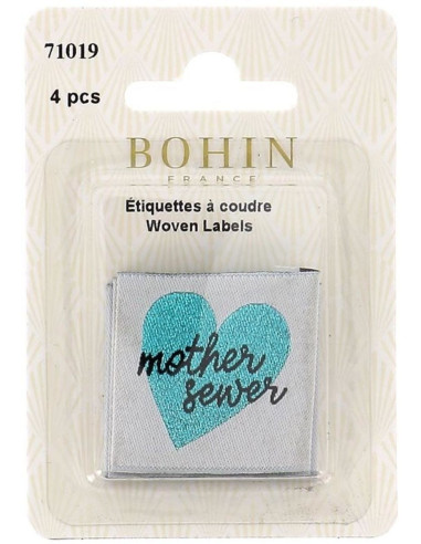 Set di 4 etichette da cucire - Mother sewer