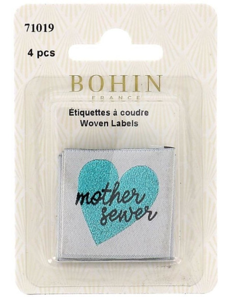 Set di 4 etichette da cucire - Mother sewer