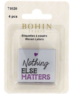 Set di 4 etichette da cucire - Nothing Else Matters 2