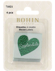 Set di 4 etichette da cucire - Splendido 2
