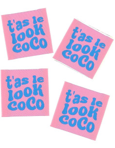 Set di 4 etichette da cucire - Hai lo stile, cocco