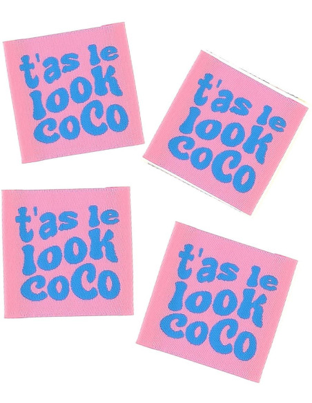 Set di 4 etichette da cucire - Hai lo stile, cocco
