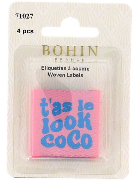 Set di 4 etichette da cucire - Hai lo stile, cocco