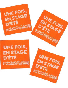 Set di 4 etichette da cucire - Una volta, durante uno stage estivo