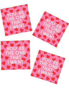 Set di 4 etichette da cucire - You're the one that I want