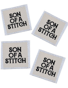 Set di 4 etichette da cucire - Son of a stitch