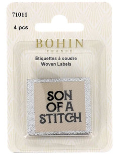 Set di 4 etichette da cucire - Son of a stitch 2