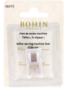 Piedino in teflon per macchina da cucire a scatto Bohin