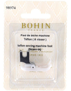 Piede in teflon per macchina da cucire a vite Bohin