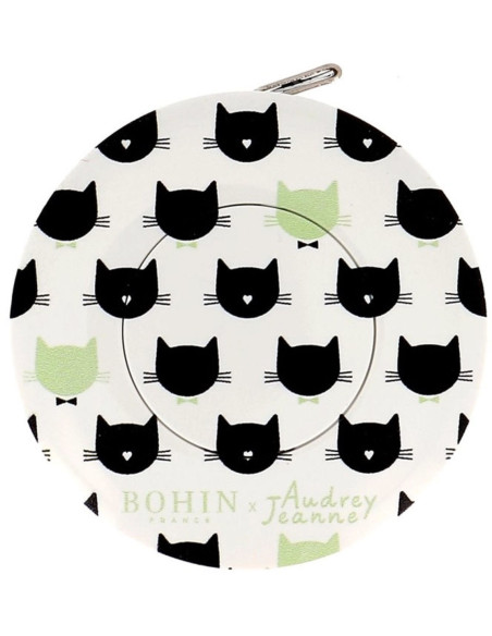 Metro a nastro avvolgibile 150 cm motivo Gatto Bohin