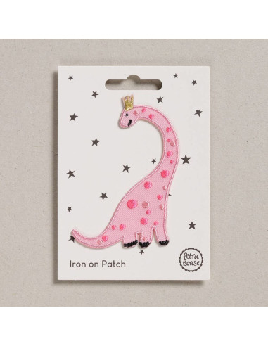 Toppa termoadesiva - Dinosauro rosa