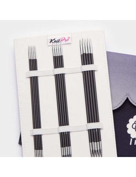 Astuccio aghi a doppia punta KnitPro Karbonz