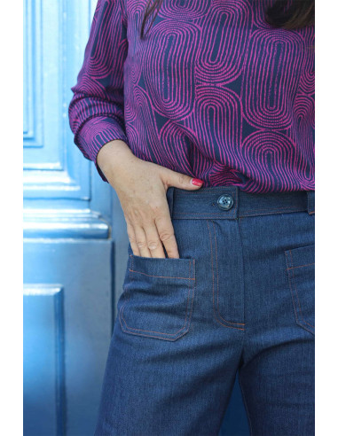 Modello di pantaloni Ziggy - Clématisse Pattern