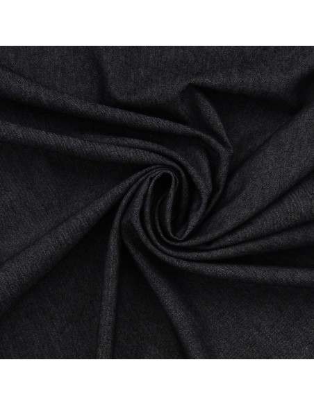 Tessuto chambray denim - Nero