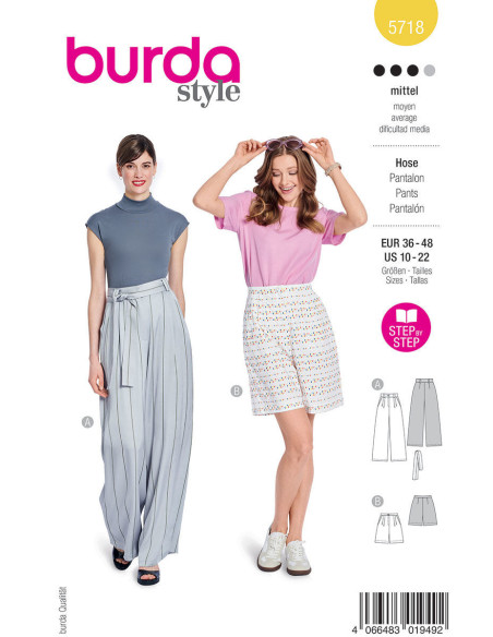 Modello di pantaloni - Burda 5718