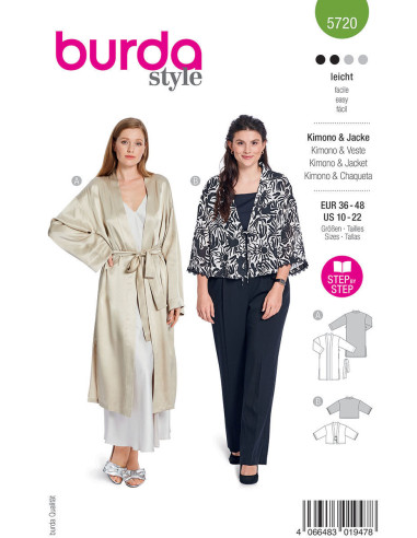 Modello di giacca - Burda 5720