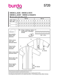 Modello di giacca - Burda 5720 2