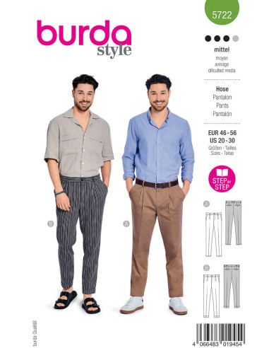Modello di pantaloni - Burda 5722